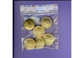 6 - 15/16"   Waterbury Metal Shank Buttons   1065